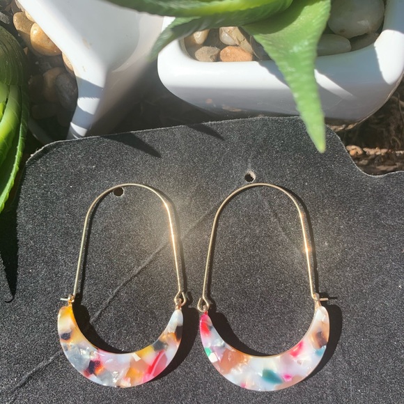 Gorgeous natural tortoise shell earrings - Picture 6 of 8